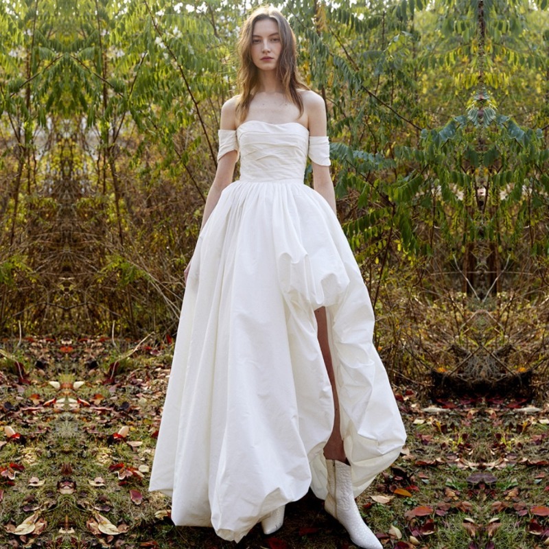Photography Basics - Abito da Sposa Semplice Monospalla Senza