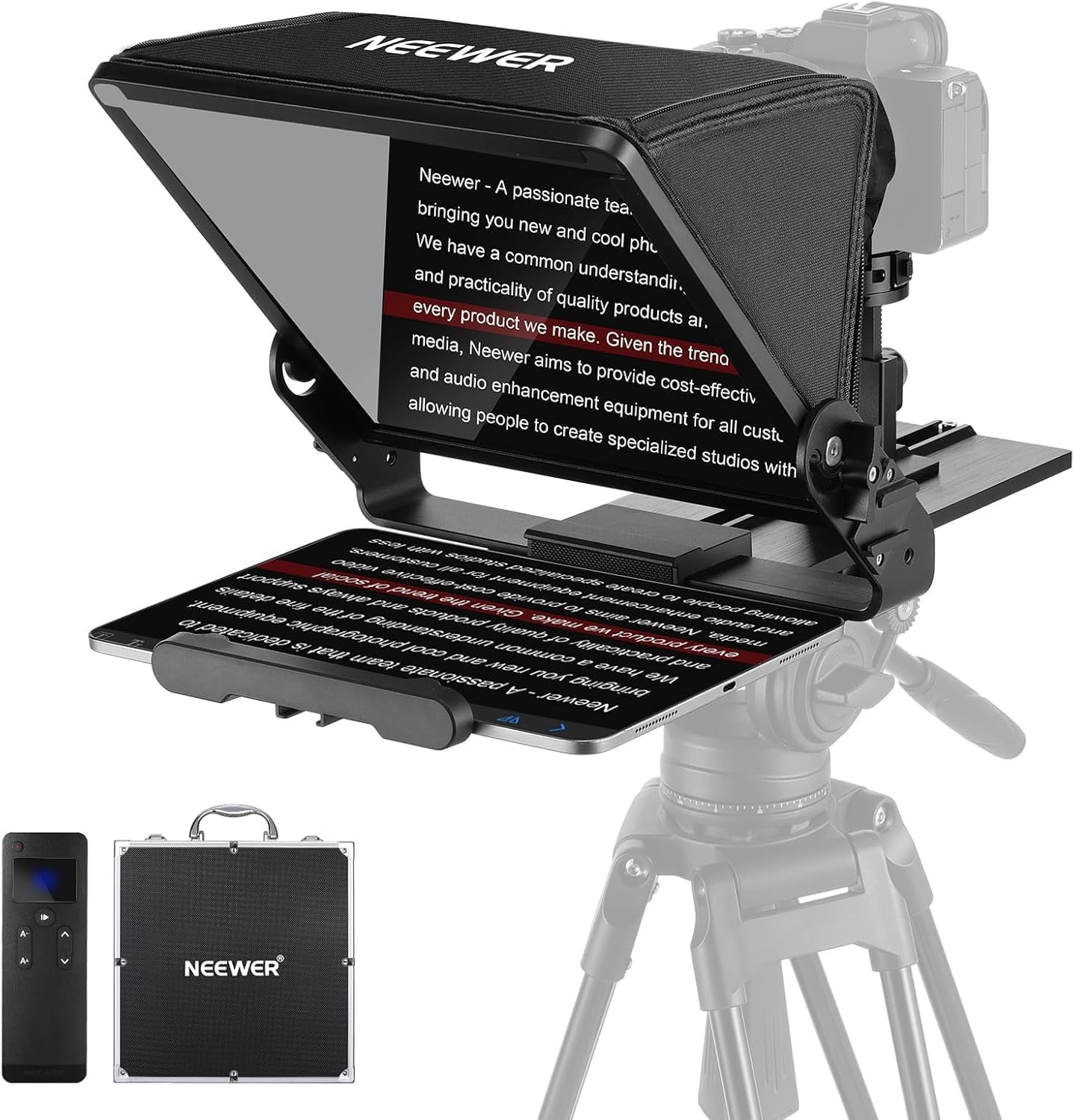 Camera Cold Shoe - Teleprompter per tablet iPad con supporto