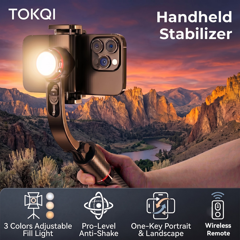 Photography Basics - Stabilizzatore Gimbal TOKQI Anti-Vibrazione in Lega