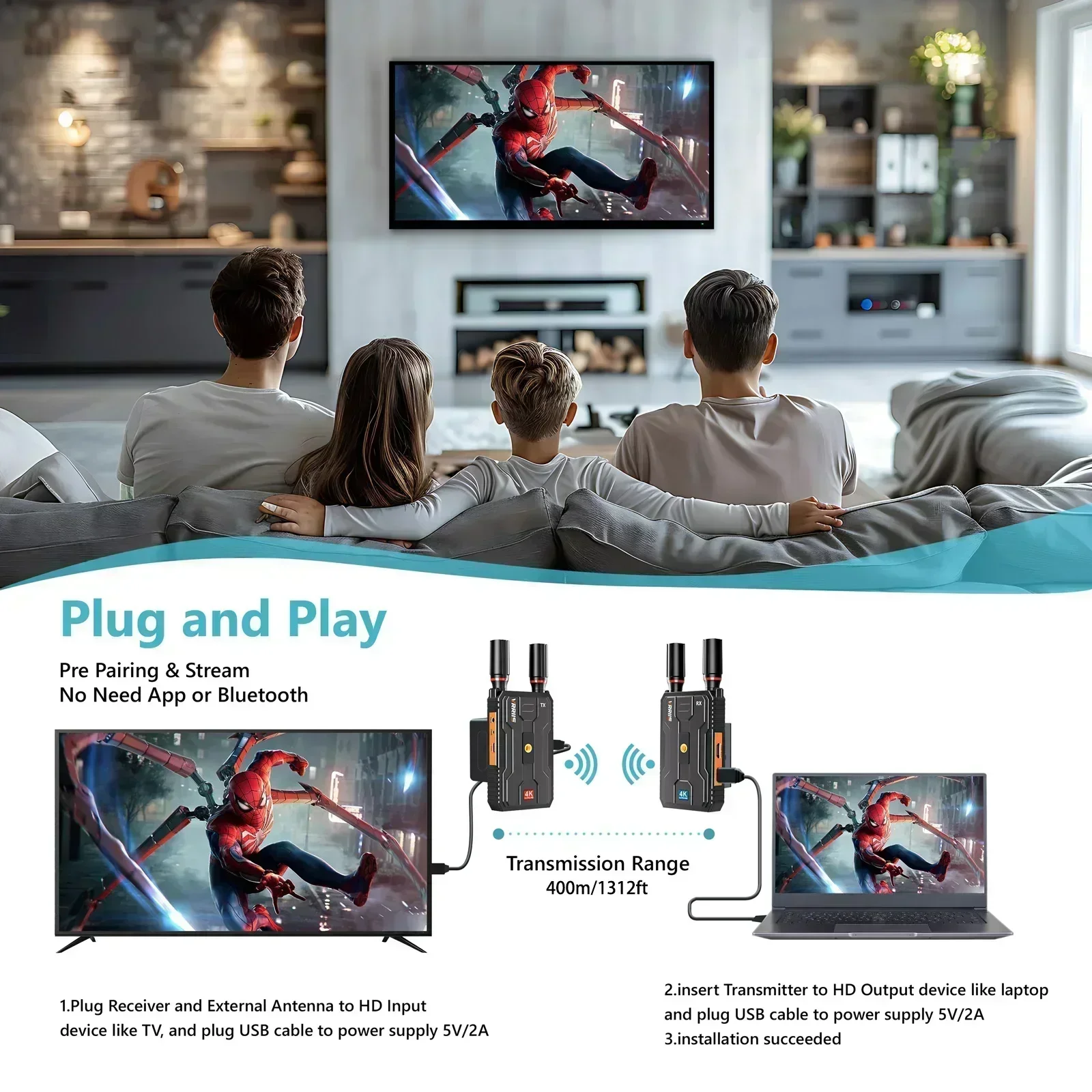 Photography Videography - Sistema di trasmissione audio/video wireless 4K