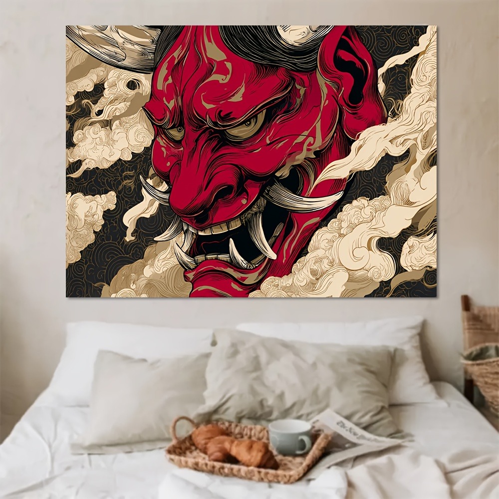 Photography Vector - Tapestry stampato con illustrazione vettoriale giapponese
