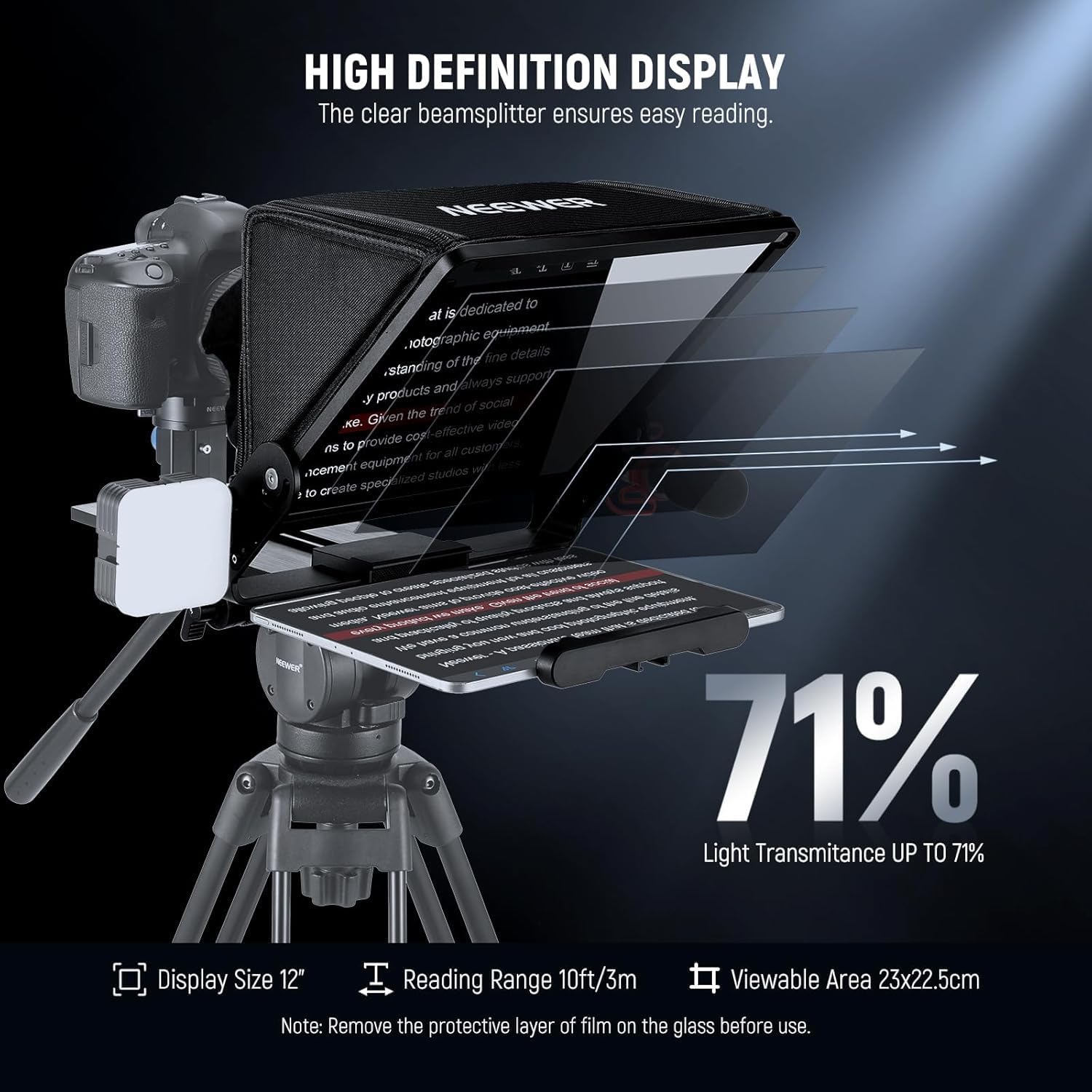 Teleprompter per tablet iPad c - Camera Cold Shoe recensione e prezzo